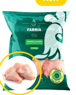 Frozen Chicken Thigh Meat, boneless, skin on